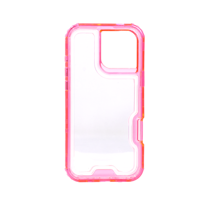 Funda Uso Rudo 3en1 Marco Color Compatible Con iPhone